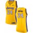 Womens Nike Los Angeles Lakers #24 Kobe Bryant Gold NBA Swingman Icon Edition Jersey