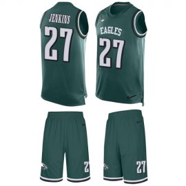 Nike Philadelphia Eagles #27 Malcolm Jenkins Midnight Green Team Color Mens Stitched NFL Limited Tank Top Suit Jersey