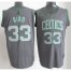 Boston Celtics 33# Larry Bird Grey Revolution 30 Swingman NBA Jersey Cheap