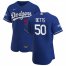 Los Angeles Dodgers #50 Mookie Betts Mens Nike Royal Alternate 2020 World Series Champions Authentic Player MLB Jersey