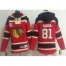 Chicago Blackhawks #81 Marian Hossa Red Sawyer Hooded Sweatshirt Stitched Youth NHL Jersey
