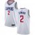 Clippers #2 Kawhi Leonard White Basketball Swingman Association Edition Jersey