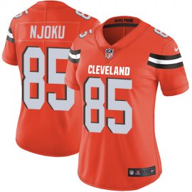 Nike Cleveland Browns #85 David Njoku Orange Alternate Womens Stitched NFL Vapor Untouchable Limited Jersey