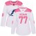 Adidas Tampa Bay Lightning #77 Victor Hedman White/Pink Authentic Fashion Womens Stitched NHL Jersey