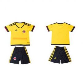 Colombia Blank Home Kid Soccer Country Jersey