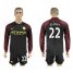 Manchester City #22 Clichy Away Long Sleeves Soccer Club Jersey