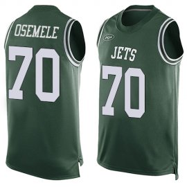 Nike New York Jets #70 Kelechi Osemele Green Team Color Mens Stitched NFL Limited Tank Top Jersey