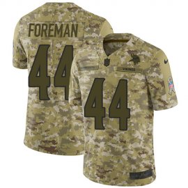 Nike Minnesota Vikings #44 Chuck Foreman Camo Mens Stitched NFL Limited 2018 Salute To Service Jersey