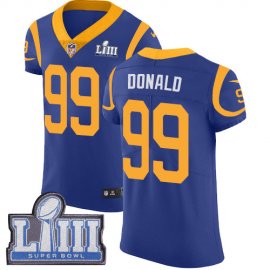 Nike Los Angeles Rams #99 Aaron Donald Royal Blue Alternate Super Bowl LIII Bound Mens Stitched NFL Vapor Untouchable Elite Jersey