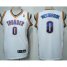 Oklahoma City Thunder 0 Westbrook White Jersey Cheap