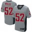 Nike San Francisco 49ers #52 Patrick Willis Grey Shadow Youth Stitched NFL Elite Jersey