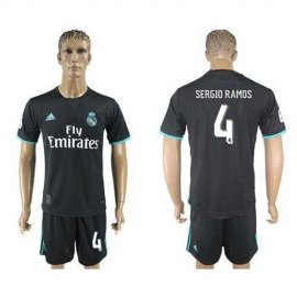 Real Madrid #4 Sergio Ramos Away Soccer Club Jersey