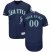 Seattle Mariners Majestic Alternate Flex Base Authentic Collection Custom Jersey Navy