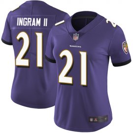 Nike Baltimore Ravens #21 Mark Ingram II Purple Team Color Womens Stitched NFL Vapor Untouchable Limited Jersey