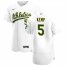 Oakland Athletics #5 Tony Kemp Mens Nike White Home 2020 Authentic Player MLB Jersey