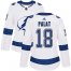Adidas Tampa Bay Lightning #18 Ondrej Palat White Road Authentic Womens Stitched NHL Jersey