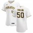 Pittsburgh Pirates #50 Jameson Taillon Mens Nike White Home 2020 Authentic Player MLB Jersey