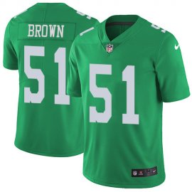 Nike Philadelphia Eagles #51 Zach Brown Green Mens Stitched NFL Limited Rush Jersey