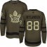 Adidas Toronto Maple Leafs #88 William Nylander Green Salute to Service Stitched Youth NHL Jersey