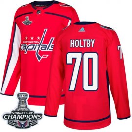 Adidas Washington Capitals #70 Braden Holtby Red Home Authentic Stanley Cup Final Champions Stitched Youth NHL Jersey