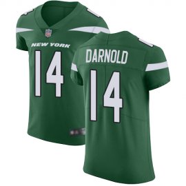 Nike New York Jets #14 Sam Darnold Green Team Color Mens Stitched NFL Vapor Untouchable Elite Jersey