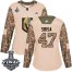 Adidas Vegas Golden Knights #47 Luca Sbisa Camo Authentic 2017 Veterans Day 2018 Stanley Cup Final Womens Stitched NHL Jersey