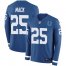 Nike Indianapolis Colts #25 Marlon Mack Royal Blue Team Color Mens Stitched NFL Limited Therma Long Sleeve Jersey