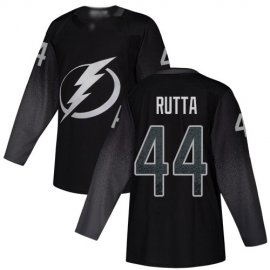 Adidas Tampa Bay Lightning #44 Jan Rutta Black Alternate Authentic Youth Stitched NHL Jersey