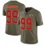 Nike Kansas City Chiefs #99 Khalen Saunders Olive Mens Stitched NFL Limited 2017 Salute To Service Jersey