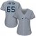 New York Yankees #65 James Paxton Grey Road Womens Stitched MLB Jersey