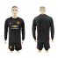 Manchester United Blank Black Goalkeeper Long Sleeves Soccer Club Jersey