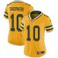 Nike Green Bay Packers #10 Darrius Shepherd Yellow Womens Stitched NFL Limited Rush Jersey