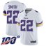 Nike Minnesota Vikings #22 Harrison Smith White Mens Stitched NFL 100th Season Vapor Limited Jersey