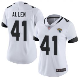 Nike Jacksonville Jaguars #41 Josh Allen White Womens Stitched NFL Vapor Untouchable Limited Jersey