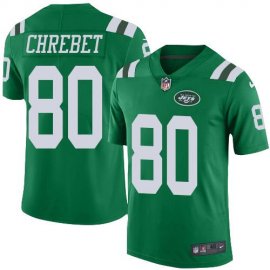 Nike New York Jets #80 Wayne Chrebet Green Mens Stitched NFL Elite Rush Jersey