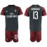 AC Milan #13 Romagnoli Third Soccer Club Jersey