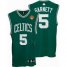Boston Celtics 5 Kevin Garnett Green White Number Jersey with 2010 Finals Cheap