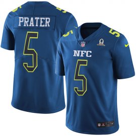 Nike Detroit Lions #5 Matt Prater Navy Mens Stitched NFL Limited NFC 2017 Pro Bowl Jersey