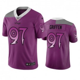 Minnesota Minnesota Vikings #97 Everson Griffen Purple Vapor Limited City Edition NFL Jersey