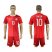 Danmark #10 Eriksen Red Home Soccer Country Jersey