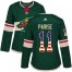 Adidas Minnesota Wild #11 Zach Parise Green Home Authentic USA Flag Womens Stitched NHL Jersey
