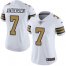 Nike New Orleans Saints #7 Morten Andersen White Womens Stitched NFL Limited Rush Jersey