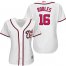 Washington Nationals #16 Victor Robles White Home Womens Stitched MLB Jersey