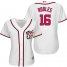 Washington Nationals #16 Victor Robles White Home Womens Stitched MLB Jersey