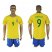 Brazil #9 Ronaldo Home Soccer Country Jersey
