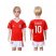 Wales #10 Ramsey Home Kid Soccer Country Jersey