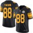 Nike Pittsburgh Steelers #88 Lynn Swann Black Mens Stitched NFL Limited Rush Jersey