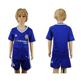 Chelsea Blank Blue Home Kid Soccer Club Jersey