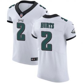 Nike Philadelphia Eagles #2 Jalen Hurts White Mens Stitched NFL New Elite Jersey