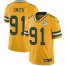 Nike Green Bay Packers #91 Preston Smith Yellow Mens 100th Season Stitched NFL Limited Rush Jersey